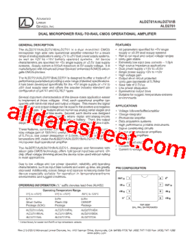 ALD2701DA型号图片