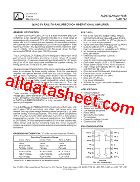 ALD4702BDB型号图片