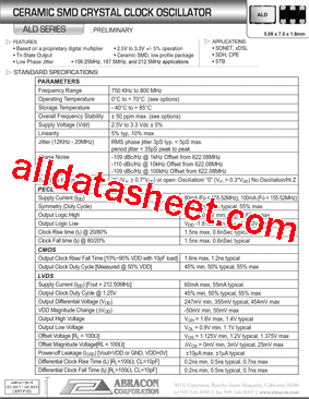 ALD800DHCA型号图片