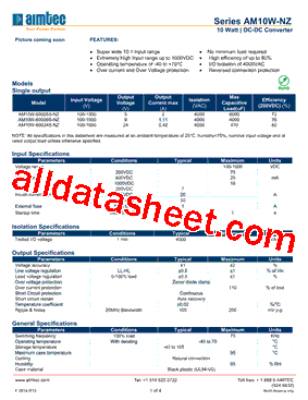 AM10W-NZ型号图片