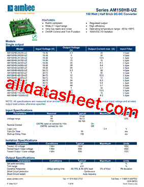 AM150HB-2403S-UZ型号图片