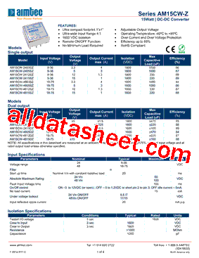 AM15CW-4815DZ型号图片