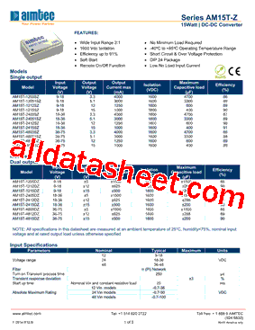 AM15T-2405DZ型号图片