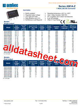 AM1A0512SZ型号图片