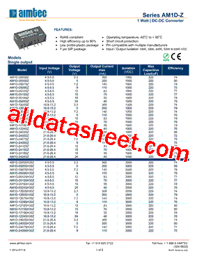 AM1D-0503DZ型号图片