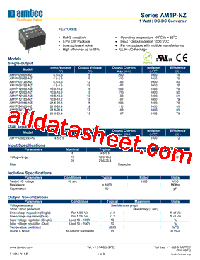 AM1P-0505S-NZ型号图片