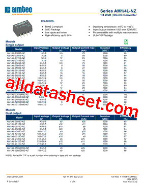 AM1/4L-0512D-NZ型号图片