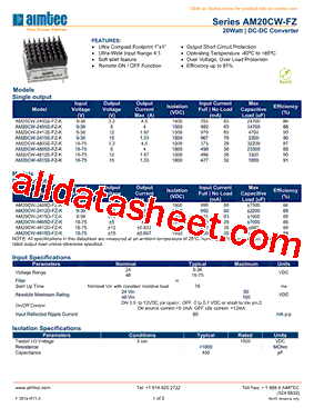 AM20CW-FZ型号图片