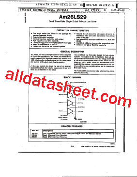 AM26LS29XCB型号图片