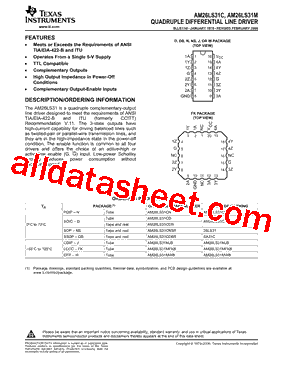 AM26LS31CDR型号图片