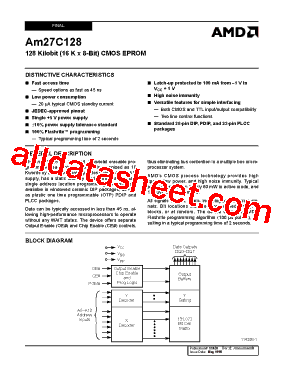 AM27C128-150DI型号图片