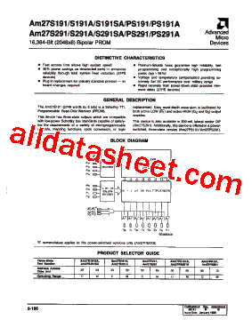 AM27S291A50DCB型号图片