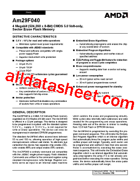 AM29F040-150JC型号图片