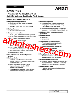 AM29F100T-90FE型号图片