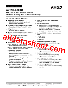 AM29LL800BB-150EIB型号图片