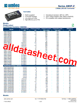 AM2F-0503SZ型号图片