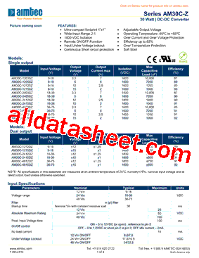 AM30C-4803SZ型号图片