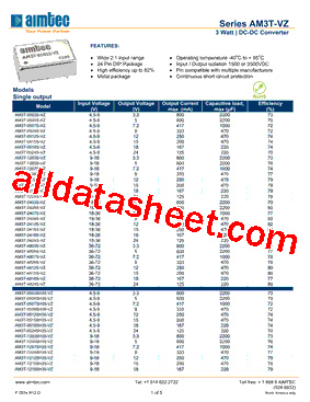 AM3T-0515S-VZ型号图片