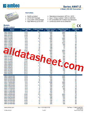 AM4T-1205DZ型号图片
