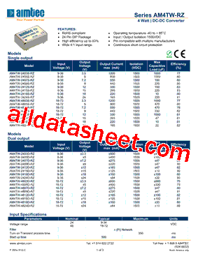 AM4TW-2403D-RZ型号图片
