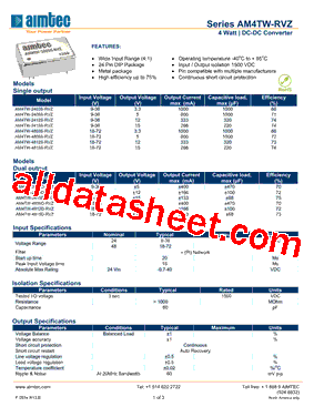 AM4TW-2403S-RVZ型号图片