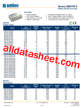 AM4TW-4805SZ型号图片