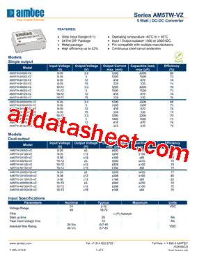 AM5TW-2403SH35-VZ型号图片