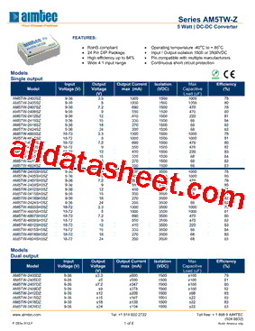 AM5TW-2424DZ型号图片