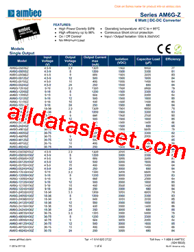 AM6G-1209SZ型号图片