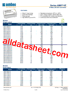 AM6T-1209DH35-VZ型号图片