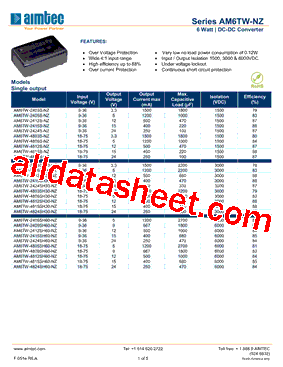 AM6TW-NZ型号图片