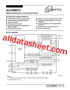 AM79M574JC型号图片
