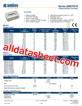 AM8TW-11005DIZ型号图片