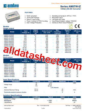 AM8TW-11015SIZ型号图片