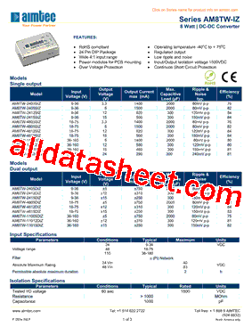 AM8TW-4812DIZ型号图片