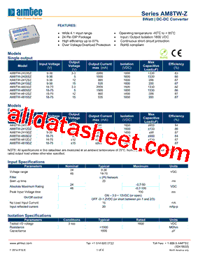 AM8TW-Z型号图片