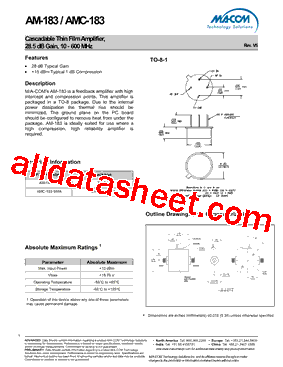 AMC-183SMA型号图片