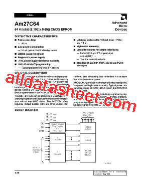 AMD27C64-90JE型号图片