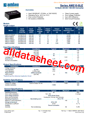 AME10-12SBJZ型号图片