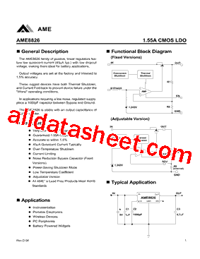 AME8826CEHA150Z型号图片