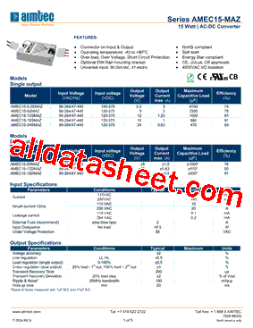 AMEC15-24SMAZ型号图片