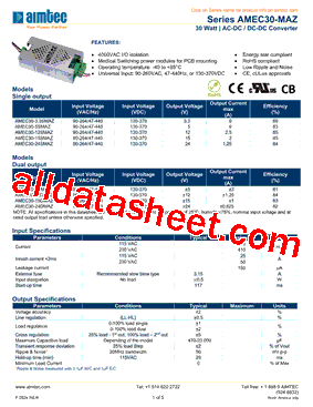 AMEC30-MAZ-1_16型号图片