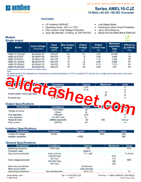 AMEL10-12CSJZ型号图片