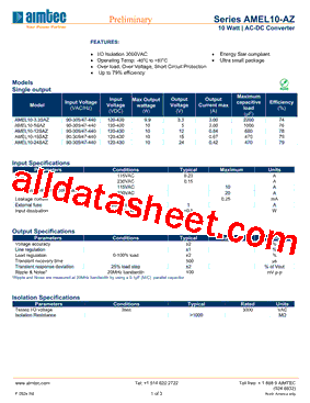 AMEL10-3.3SAZ型号图片