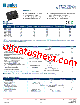 AMLD-6015Z型号图片