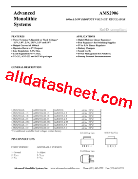 AMS2906CL-2.5型号图片