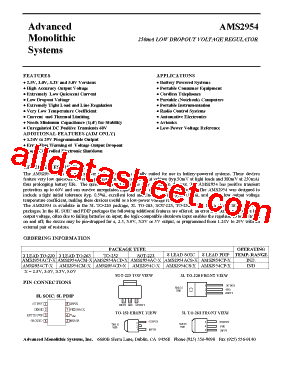 AMS2954ACM-50型号图片