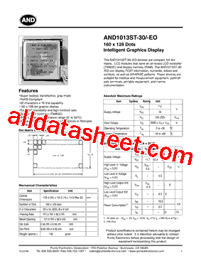 AND-1013ST型号图片