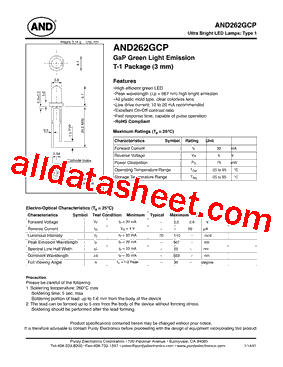 AND262GCP型号图片