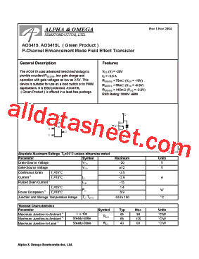 AO3419L型号图片
